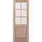 Doornmore G5006, 37.75" x 98" ( 36" Door) Left Hand, Mahogany SDL 6 Lite, 1/2 Lite Exterior Door G5006-SW-3696_1_LI - alternate 1