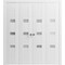 Vdomdoors Sliding Closet Double Bi-fold Doors White Solid Core Modern Interior SETE6900DBF-WS-72 x 80 (4* 18x80) - alternate 1