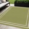 Homeroots 5' X 7' Green And Ivory Indoor Outdoor Area Rug 545510 - alternate 8