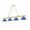 Z-Lite Cordon Heritage Brass 4 Light Billiard 2306-4HBR-ARDB - alternate 1