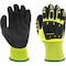 Ironwear Hi Vis A2 Cut Resistant Gloves with Sandy Nitrile Palm, X-Large 4892-XL - alternate 1