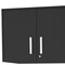 Homeroots 28" Black Wall mounted Accent Cabinet With Six Shelves And Three Drawers 546372 - alternate 10