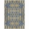 Homeroots 8' X 10' Blue Taupe And Beige Moroccan Washable Indoor Outdoor Area Rug 577190 - alternate 8