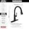 Delta Coranto Single Handle Pull Down Kitchen Faucet With Touch2O Technology 9179T-RB-DST - alternate 2