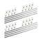 Mytee Products 4 Foot Aluminum L-Track 8 and Stud with Stainless Steel Ring 32 LTK4x8-LTKSx32 - alternate 1