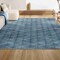 Jonathan Y Porter Geometric Art Deco Fan Pattern High-Low Navy/Cream 5 ft. x 8 ft. Area Rug CAR100A-5 - alternate 7
