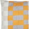 Homeroots 20" Yellow and Gray Check Throw Pillow With Embroidery 549409 - alternate 8