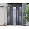Vdomdoors Steel Door Deux 0757 Gray Graphite 2 Sidelight Exterior Windows Stainless Inserts Single Modern Pai DEUX0757EXD-GRE-W14+36+14 x H80-Left-hand Inswing - alternate 5