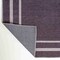 Jonathan Y Sloane Classic 2-Stripe Border Non-Slip Machine-Washable Dark Purple/Light Purple 4ft x 6ft Area Rug WSH125C-4 - alternate 6