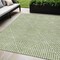 Homeroots 5' X 8' Sage And Ivory Geometric Washable Indoor Outdoor Area Rug 612095 - alternate 1