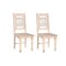 Homeroots Set of Two White Wood Slat Back Dining Side Chairs 522056 - alternate 6