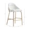 Manhattan Comfort Gracie Counter Stool  in White and Gold CS019-GWH - alternate 9