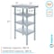 Amgood 24in D x 15in L Stainless Steel Table, Three Undershelves AMG WT-2415-3SH-Z - alternate 7
