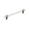 Amerock Carrione 8 inch 203mm Center-to-Center Marble White/Oil-Rubbed Bronze Cabinet Pull BP36663MWORB - alternate 1