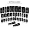 Neiko 0.375 in and 0.5 in Dr. Impact Socket Set, SAE and Metric, Deep and Shallow 02443A - alternate 6