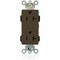 Leviton Straight Blade Receptacle, 5-20R, 20 A, 125V AC, Flush Mount, Self-Grounded M1636 - alternate 1