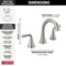 Delta Kayra Two Handle Widespread Bathroom Faucet 3533LF-SSMPU - alternate 3