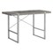 Homeroots 49" Gray and Silver Computer Desk 489869 - alternate 8