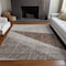 Homeroots 5' X 8' Gray Silver And Taupe Geometric Washable Indoor Outdoor Area Rug 582471 - alternate 8