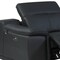 Homeroots Black Italian Leather Power Reclining U Shaped Six Piece Corner Sectional With Console 476588 - alternate 8