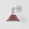 Hudson Valley Lighting Painted No. 2 Wall Sconce in Polished Nickel/Soft Crimson by Mark D. Sikes MDS350-PN/CRN - alternate 6