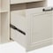 Homeroots 43" Antiqued White Distressed Wood Three Drawers Filing Cabinet 568319 - alternate 9