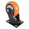 Vestil Polyurethane Swivel Caster 5 In. Diameter x 2 In. Width 639 Lb. Capacity Orange/Silver CST-E6-5X2PUP-S - alternate 9
