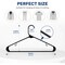 Simple Deluxe YSSOA Plastic Hangers, Clothes Hangers with Non-Slip Hooks, Black, 50PK HKHANGPLASTC50BLK - alternate 6