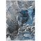 Homeroots 3' X 5' Ivory Blue and Gray Abstract Washable Non Skid Indoor Outdoor Area Rug 559427 - alternate 8