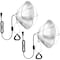 Simple Deluxe Adjustable Clamp Lamp w/ 10.5' Aluminum Reflector Bulb Guard, 250W E26 Socket, 6ft 18/2 SJT Cord, 2PK PTCLAMGUARDXLX2V2 - alternate 1
