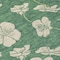 Homeroots 8' Sage And Ivory Round Floral Washable Indoor Outdoor Area Rug 600050 - alternate 7