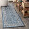 Jonathan Y Palazzo Vine and Border Textured Weave Navy/Gray 2 ft. x 8 ft. Indoor/Outdoor Runner Rug SMB103A-28 - alternate 1