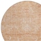Homeroots 8' Salmon And Terra Cotta Round Damask Washable Indoor Outdoor Area Rug 603367 - alternate 8