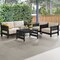 Alaterre Furniture Alaterre Barton 4 Piece Patio Furniture Set with Loveseat and Chairs Black Finish 80-BARTON-SET1-B - alternate 7