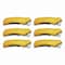 Crewsafe X-traSafe CU Safety Utility Knife, Plastic Handle, Yellow, 6PK XSCU03101/02201 - alternate 1
