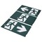 Satco Running Man Green Combo Exit Sign/Emergency Light 120/347V 2HR backup Single/Dual Face Universal Mou 67/573 - alternate 5
