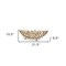Homeroots 22" Gold Aluminum Oval Faux Coral Centerpiece Bowl 568880 - alternate 7