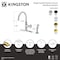 Kingston Brass Single-Handle Kitchen Faucet, Brushed Nickel KSD2438RNK - alternate 5