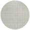 Homeroots 8' Gray And Ivory Round Geometric Washable Indoor Outdoor Area Rug 614751 - alternate 8