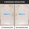 Anzzi Stellar 51 to 54 in. x 76 in. Sliding Frameless Shower Door in Brushed Gold with Tempered Glass SD-FRLS05903BG - alternate 9