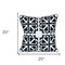 Homeroots 20" Black and White Geometric Cotton Throw Pillow 529282 - alternate 6