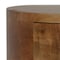 Homeroots 16" Brown Solid Wood Round One Drawer Floating Nightstand 653813 - alternate 16