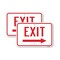 Signmission Exit Sign, Heavy Gauge Aluminum, 24 in W, 18 in H A-1824-2PACK-25181 - alternate 1