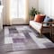 Homeroots 5' X 8' Eggplant Black And Lavender Geometric Washable Indoor Outdoor Area Rug 605856 - alternate 6