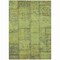 Homeroots 8' X 10' Fern Green And Artichoke Green Patchwork Washable Indoor Outdoor Area Rug 581596 - alternate 8