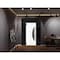 Vdomdoors Front Exterior Prehung Steel Door Ronex1077 Teak 2 Sidelight and Transom Window Sidelite Entry RONEX1077EXD-OAK-W12+36+12 X H80+16-RH-I - alternate 6