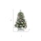 Homeroots 4' Green And White Pre Lit Full Flocked Pine Christmas Tree With Decorations 719268 - alternate 4