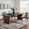 Homeroots 108" Brown Solid Wood Double Pedestal Base Dining Table 635863 - alternate 14