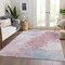 Homeroots 10' X 14' Blush Ivory And Blue Abstract Washable Indoor Outdoor Area Rug 617394 - alternate 8