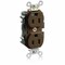 Leviton Straight Blade Receptacle, 5-15R, 15 A, 125V AC, Surface Mount, Self-Grounded M8200-H - alternate 1